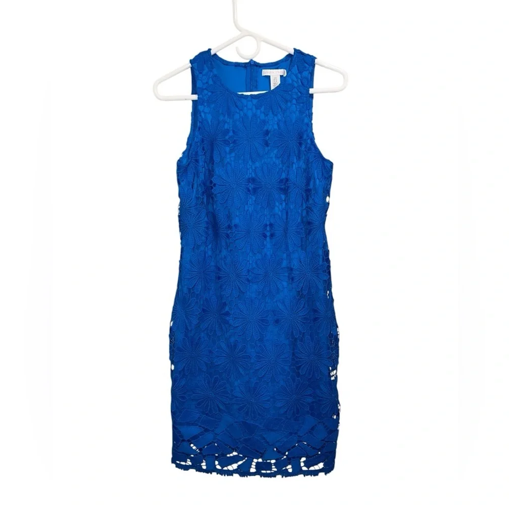 London Times Royal Blue Midi Dress - Picture 2 of 8